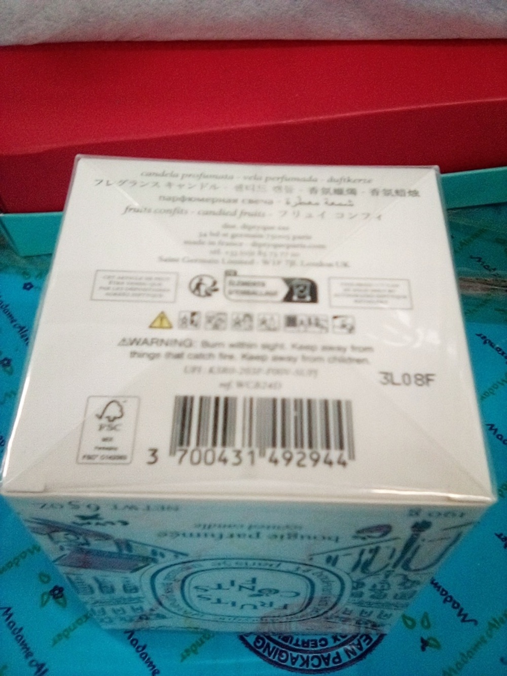Diptyque Fruits Confits Candle RARE - Picture 4 of 5